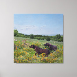 ドイツ語のポインタ キャンバスプリント