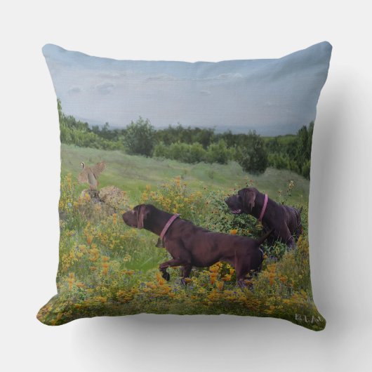 ドイツ語のポインタ クッション (正面)