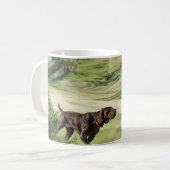 ドイツ語のポインタ コーヒーマグカップ (正面左)