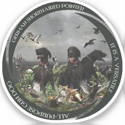 ドイツ語のポインタ シール (正面)