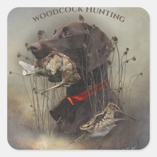 ドイツ語のポインタ スクエアシール (正面)