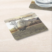 ドイツ語のポインタ スクエアペーパーコースター (アングル)