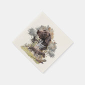 ドイツ語のポインタ スタンダードカクテルナプキン (角)