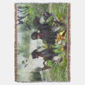 ドイツ語のポインタ スローブランケット (正面縦)