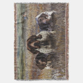 ドイツ語のポインタ スローブランケット (正面縦)