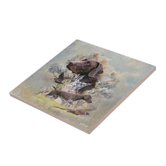 ドイツ語のポインタ タイル (側面)