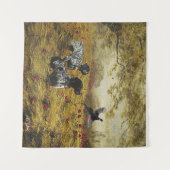 ドイツ語のポインタ タペストリー (正面(横))