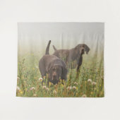 ドイツ語のポインタ タペストリー (正面(横))