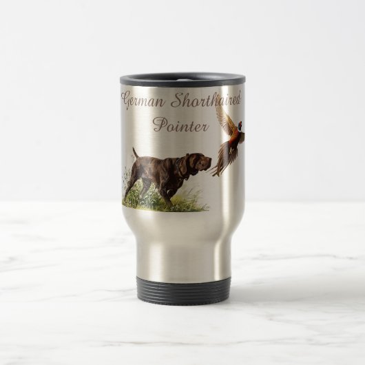 ドイツ語のポインタ トラベルマグ (中央)