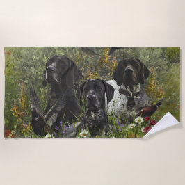 ドイツ語のポインタ ビーチタオル