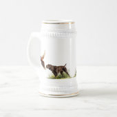 ドイツ語のポインタ ビールジョッキ (正面左)