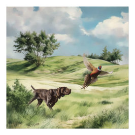 ドイツ語のポインタ フォトプリント           