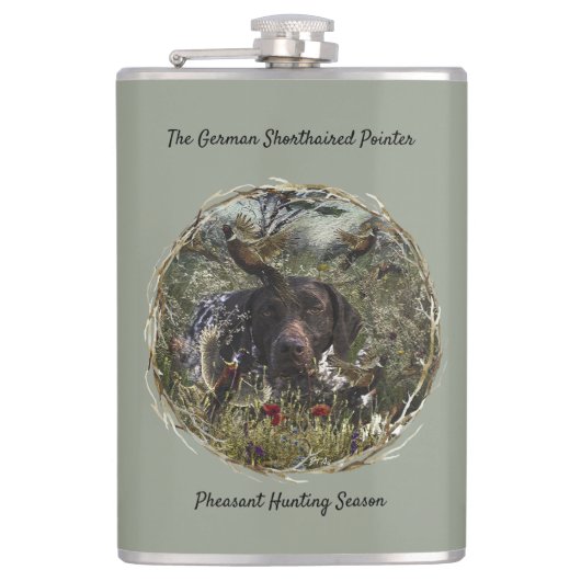 ドイツ語のポインタ フラスク (正面)