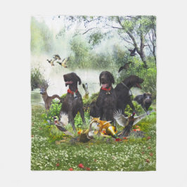 ドイツ語のポインタ フリースブランケット