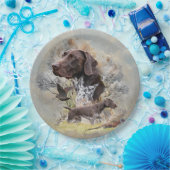 ドイツ語のポインタ ペーパープレート (パーティー)