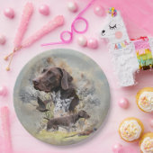 ドイツ語のポインタ ペーパープレート (パーティー)