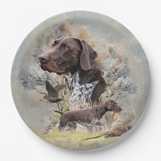 ドイツ語のポインタ ペーパープレート (正面)