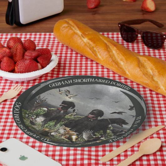 ドイツ語のポインタ ペーパープレート (ピクニック)