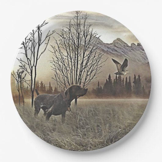 ドイツ語のポインタ ペーパープレート (正面)