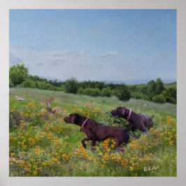 ドイツ語のポインタ ポスター