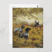 ドイツ語のポインタ ポストカード (正面/裏面)