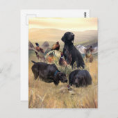 ドイツ語のポインタ ポストカード (正面/裏面)