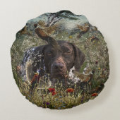 ドイツ語のポインタ ラウンドクッション (裏面)