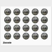 ドイツ語のポインタ ラウンドシール (シート)
