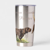 ドイツ語のポインタ 保温保冷タンブラー (左面)