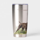 ドイツ語のポインタ 保温保冷タンブラー (正面)