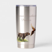 ドイツ語のポインタ 保温保冷タンブラー (背面)