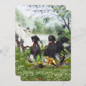 ドイツ語のポインタ 招待状 (正面/裏面)