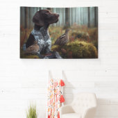 ドイツ語のポインタ 横断幕 (インサイチュ)