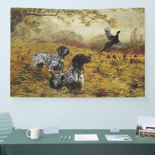 ドイツ語のポインタ 横断幕 (トレードショー)