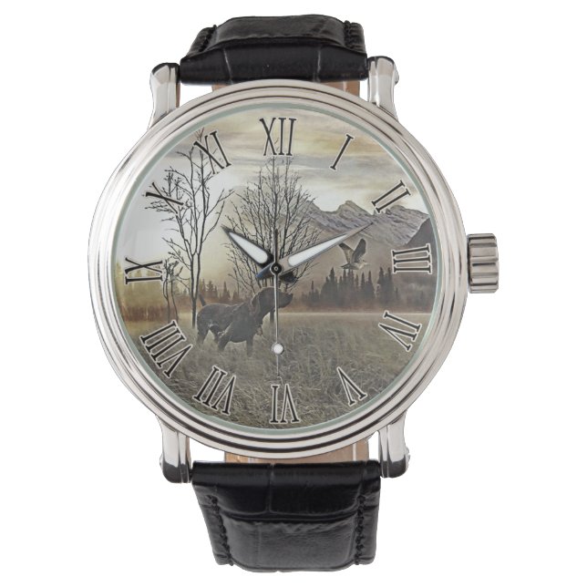 ドイツ語のポインタ 腕時計 (正面)