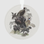 ドイツ語のワイヤヘードポインタオーナメント オーナメント (裏面)