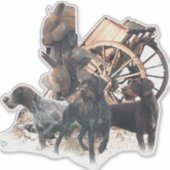 ドイツ語のワイヤーヘアポインタのシール シール (正面)