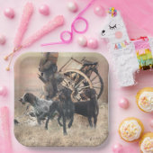 ドイツ語のワイヤーヘアポインタのシール ペーパープレート (パーティー)