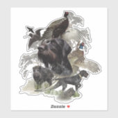 ドイツ語のワイヤーヘアポインタステッカー シール (シート)