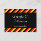 ドイツ語の個人教師の名刺 名刺 (正面)