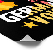 ドイツ語の声を使わせないドイツ語 ポスター (角)