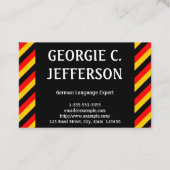 ドイツ語の巧妙な名刺 名刺 (正面)