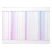 ドイツ語の手書き用紙 - 3本線と枠付き ノートパッド (正面)