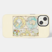 ドイツ語の極地図 Case-Mate iPhoneケース iPhone 13ケース (裏面横)