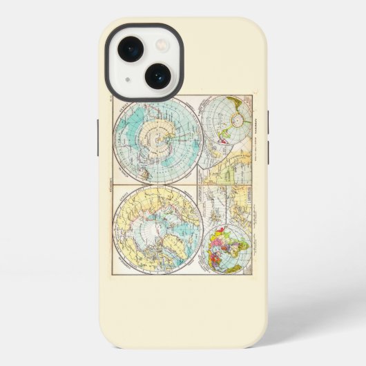 ドイツ語の極地図 Case-Mate iPhoneケース iPhone 13ケース (裏面)
