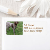 ドイツ語の短いポインタの宛名ラベル ラベル (インサイチュ)