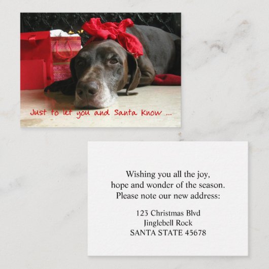 ドイツ語の短いポインタの新しいアドレス エンクロージャーカード (正面/裏面)