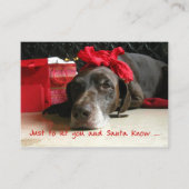 ドイツ語の短いポインタの新しいアドレス エンクロージャーカード (正面)