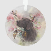 ドイツ語の短いポインタ オーナメント (裏面)