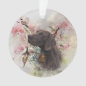 ドイツ語の短いポインタ オーナメント (正面)